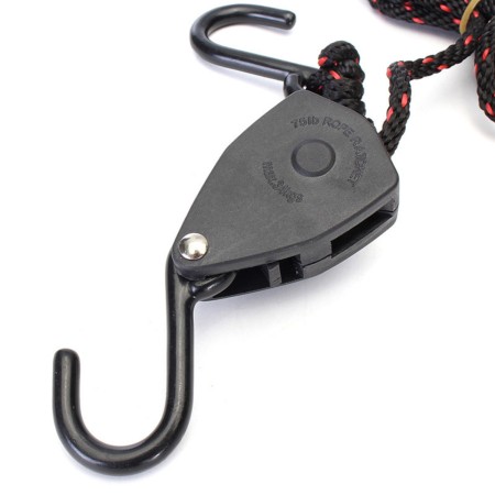 CORDON À CLIQUET AVEC CROCHETS - 1/8"