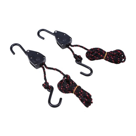 CORDON À CLIQUET AVEC CROCHETS - 1/8"