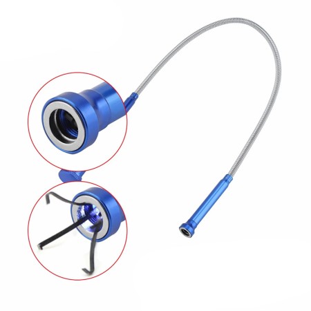 PINCE MAGNÉTIQUE FLEXIBLE À QUATRE CROCHETS AVEC LUMIÈRE LED DE 60 cm.