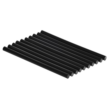 BÂTONS DE COLLE EN SILICONE NOIRS 20cm. - 10pcs