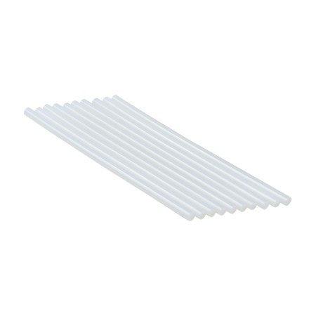 BATONNETS DE COLLE SILICONE INCOLORE 30cm. - 10pcs.