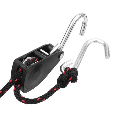 Corde à cliquet avec crochets - 1/4"