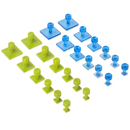 TABS DE COLLE BLACK ICE & GANG GREEN CARRE 24 pcs. / BLACK PLAGUE