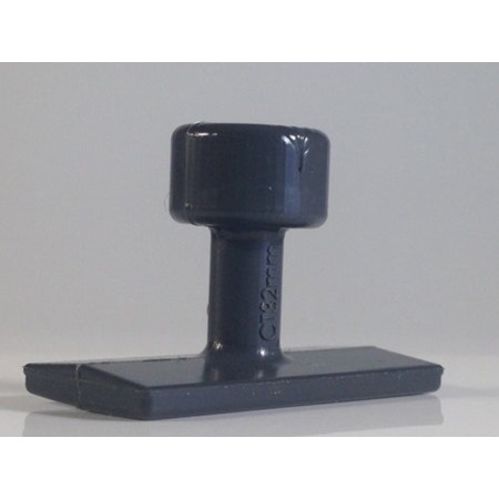 TABS DE COLLE GRIS LISSES 24 pcs. / BLACK PLAGUE