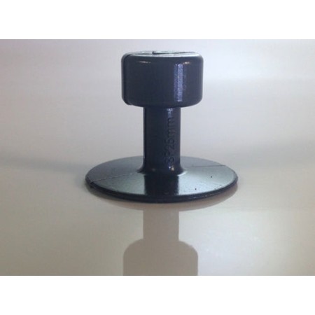 TABS DE COLLE GRIS LISSES 24 pcs. / BLACK PLAGUE