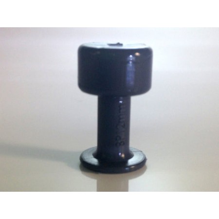 TABS DE COLLE GRIS LISSES 24 pcs. / BLACK PLAGUE