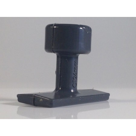 TABS DE COLLE GRIS LISSES 24 pcs. / BLACK PLAGUE