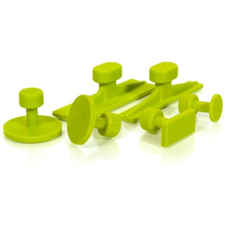 ONGLETS ADHÉSIFS GANG GREEN LISSES 32 pcs. / BLACK PLAGUE