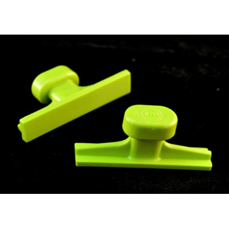 ONGLETS ADHÉSIFS GANG GREEN LISSES 32 pcs. / BLACK PLAGUE