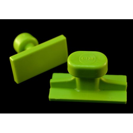 ONGLETS ADHÉSIFS GANG GREEN LISSES 32 pcs. / BLACK PLAGUE