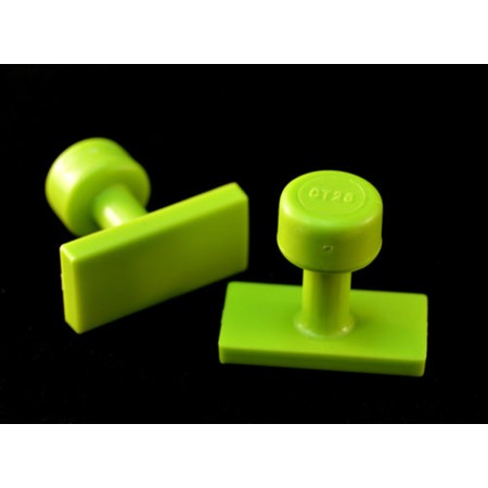 ONGLETS ADHÉSIFS GANG GREEN LISSES 32 pcs. / BLACK PLAGUE