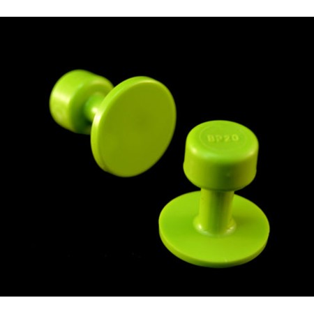 ONGLETS ADHÉSIFS GANG GREEN LISSES 32 pcs. / BLACK PLAGUE