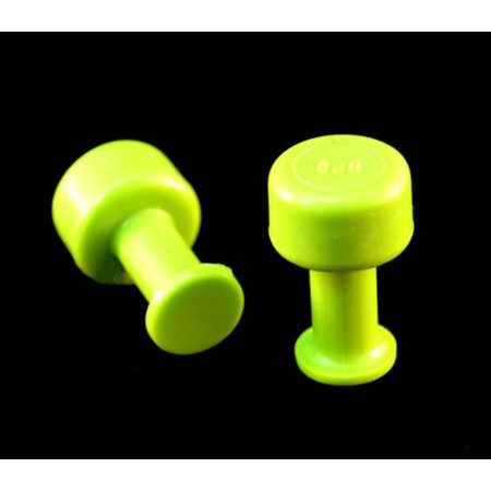 ONGLETS ADHÉSIFS GANG GREEN LISSES 32 pcs. / BLACK PLAGUE