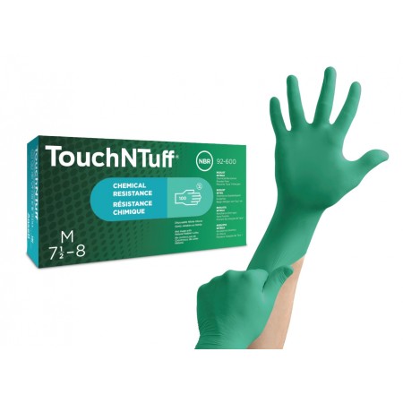GANTS EN NITRILE HYPOALLERGÉNIQUES VERTS ANSELL TOUCH'N'TUFF
