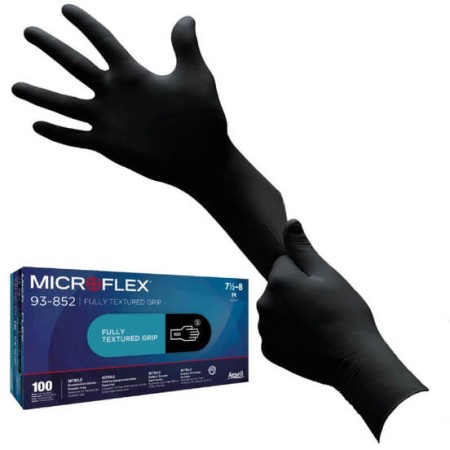GANTS EN NITRILE HYPOALLERGÉNIQUES NOIRS ANSELL TOUCH'N'TUFF