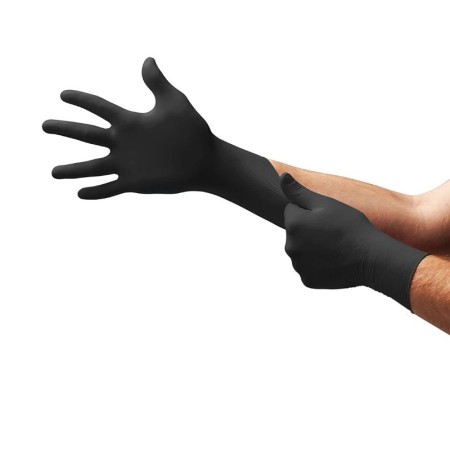 GANTS EN NITRILE HYPOALLERGÉNIQUES NOIRS ANSELL TOUCH'N'TUFF