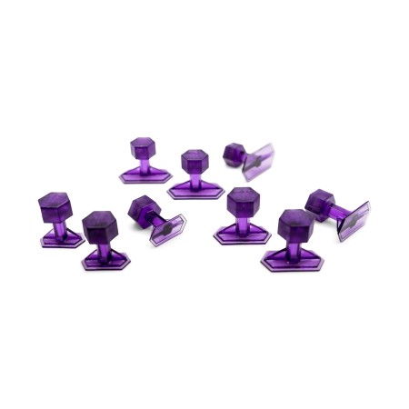 TAPIS KECO DENT REAPER CREASE HEPTAGONAUX VIOLETS LOT VARIÉ (9 pièces.)