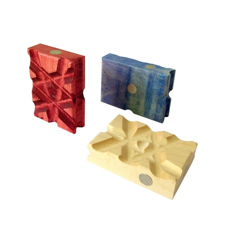 BLOCK DE SUPPORT EN BOIS FIN AVEC MAGNET / VIP