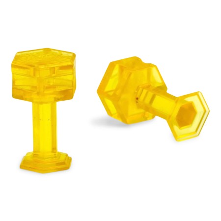 KECO DENT REAPER TABS HEXAGONAUX EN OR AVEC TIGE ÉPAISSE 11 mm (5 TABS)