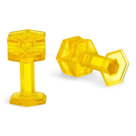 KECO DENT REAPER TABS HEXAGONAUX EN OR À TIGE ÉPAISSE DE 13 mm (5 Tabs)