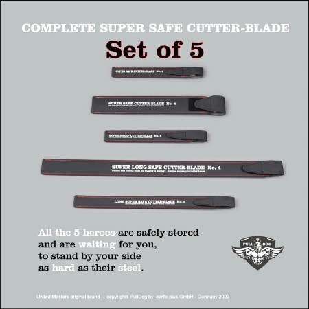 ENSEMBLE DE COUTEAUX PULLDOG - 5 pièces.