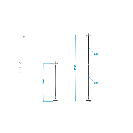 Barre Grêle Dsp télescopique carbone Xl