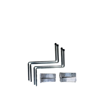 Jeux de 4 supports Flexarm  Alu